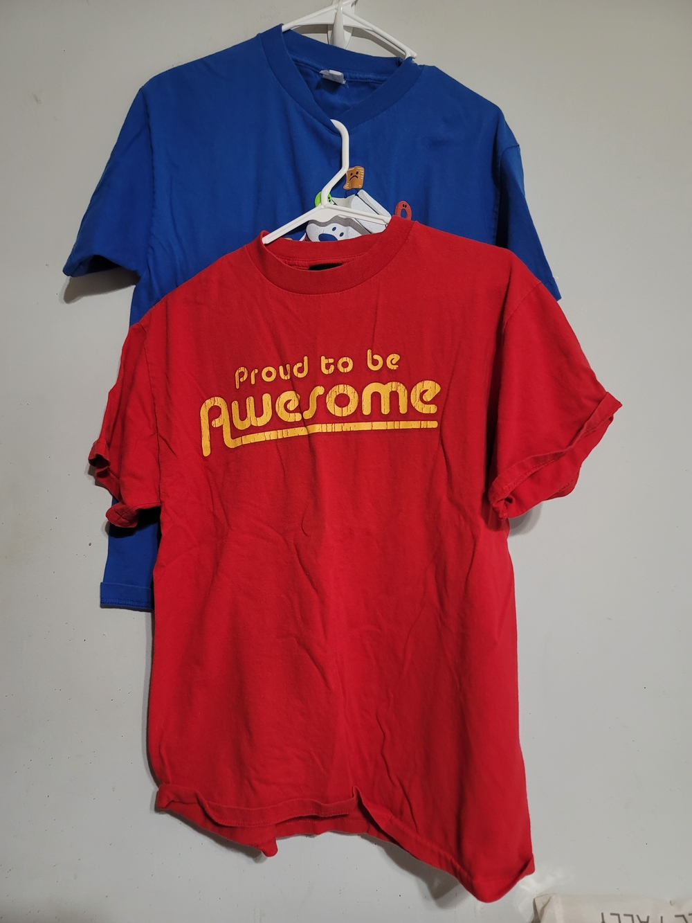 Men's Crewneck Graphic T Shirt Bundle Sz Medium Punny Snarky Red Yellow Blue